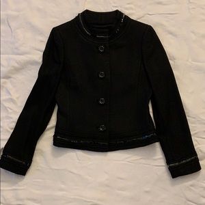 TAHARI black WOOL blazer.